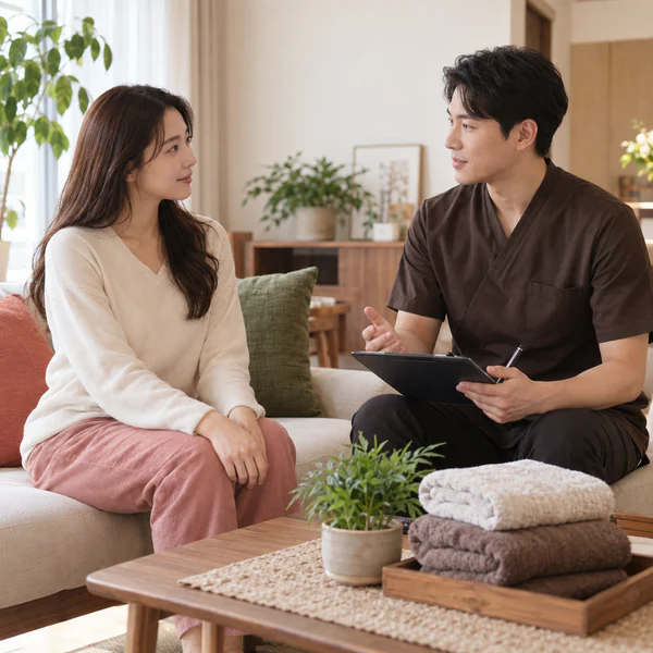 라운지 미나웰빙 홈타이 안내 이미지